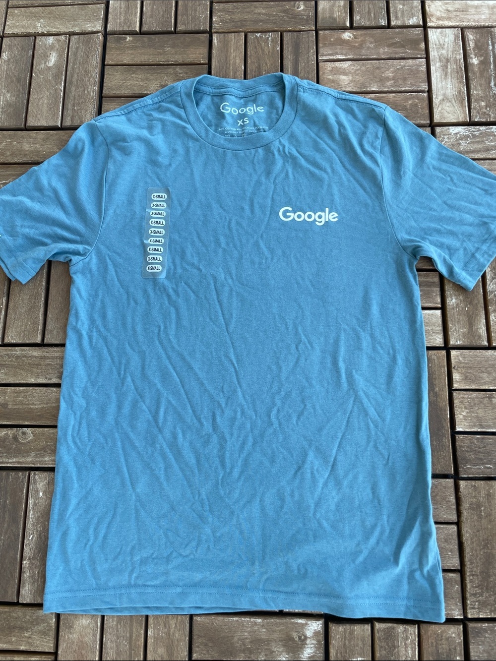 Google Blue Crewneck Logo T-Shirt